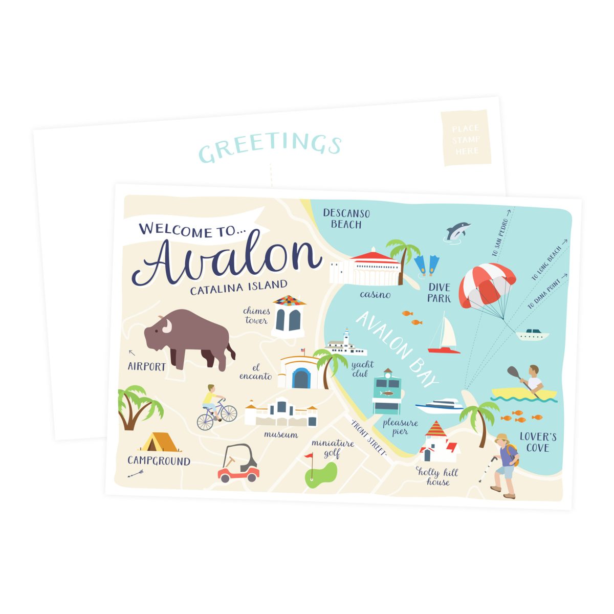 Catalina Island Postcard