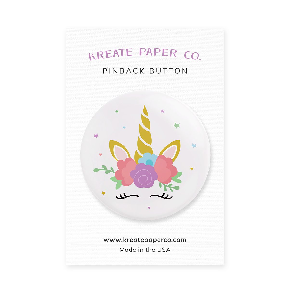 Unicorn Birthday Badge