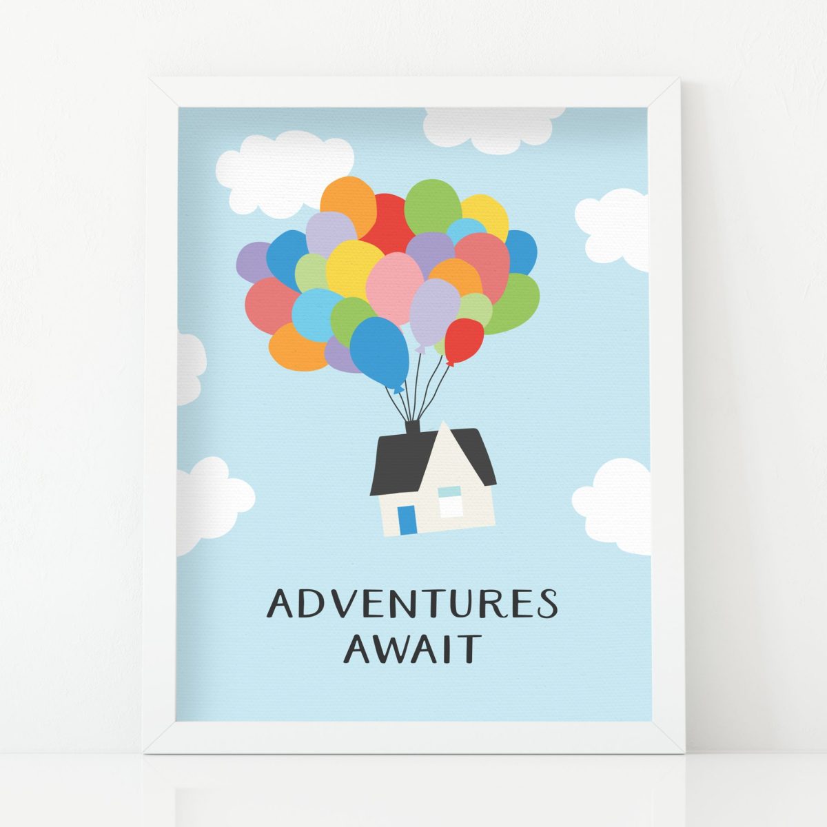 Adventures Await, Toy Room, Playroom, Disney, Up Art Print