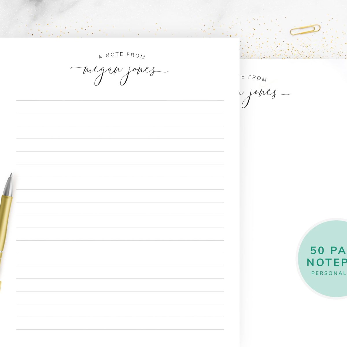 Personalized Notepads, Personalized Stationery Sets