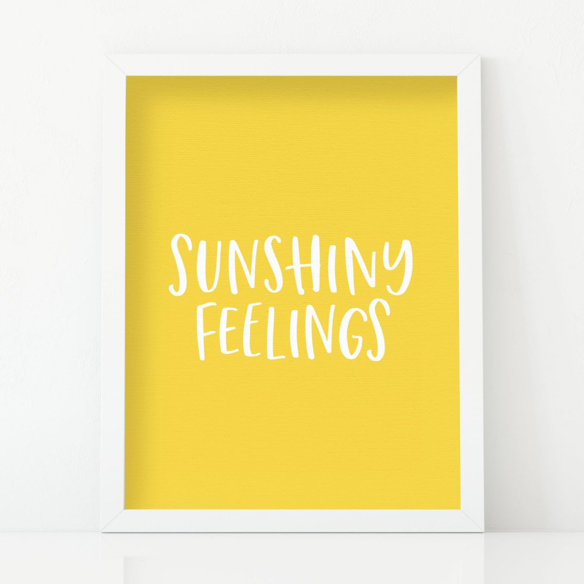 Sunshiny Feelings - Art Print, Childrens Art, Nursery, Playroom Prints