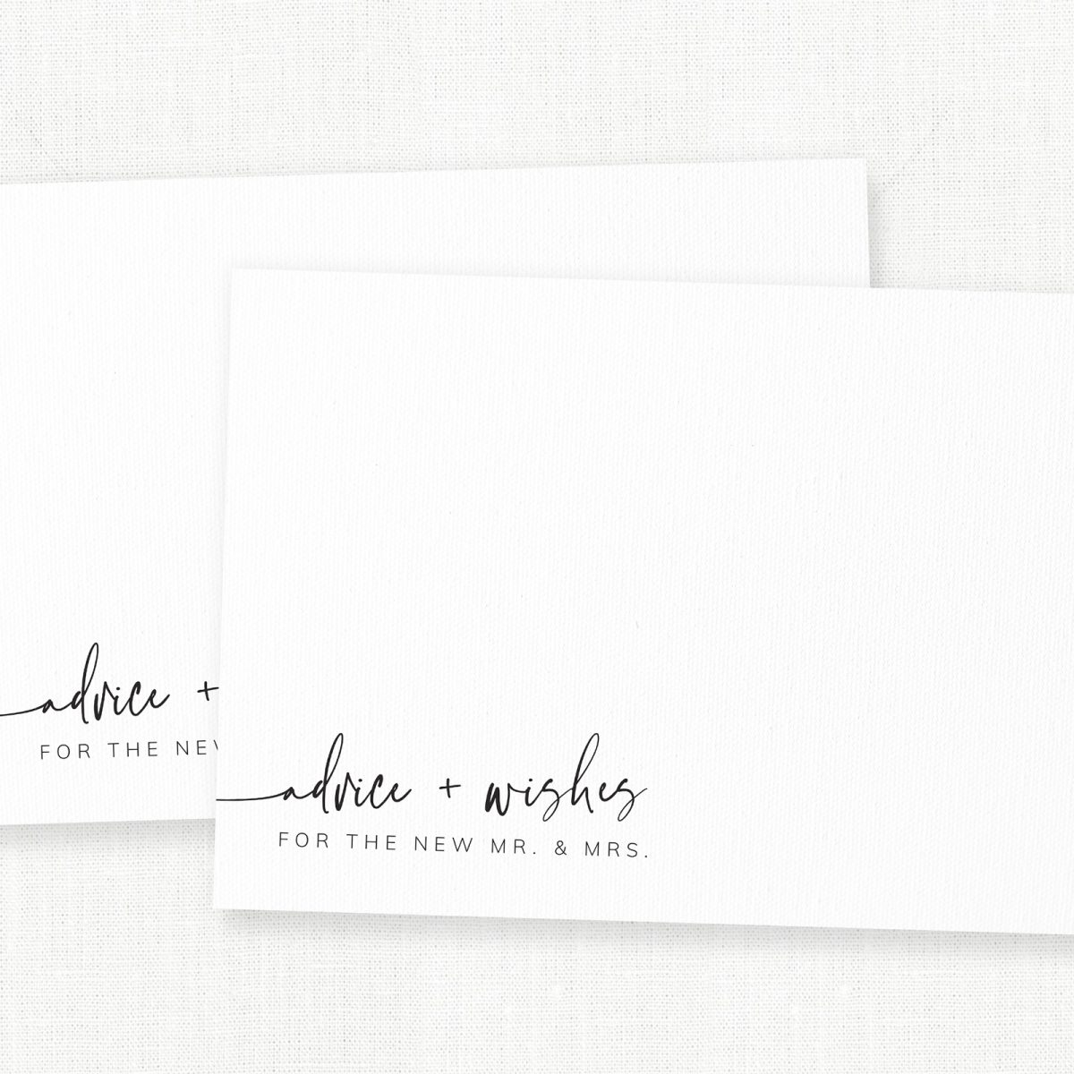Advice and Wishes for the new Mr and Mrs Cards - Wedding Notes