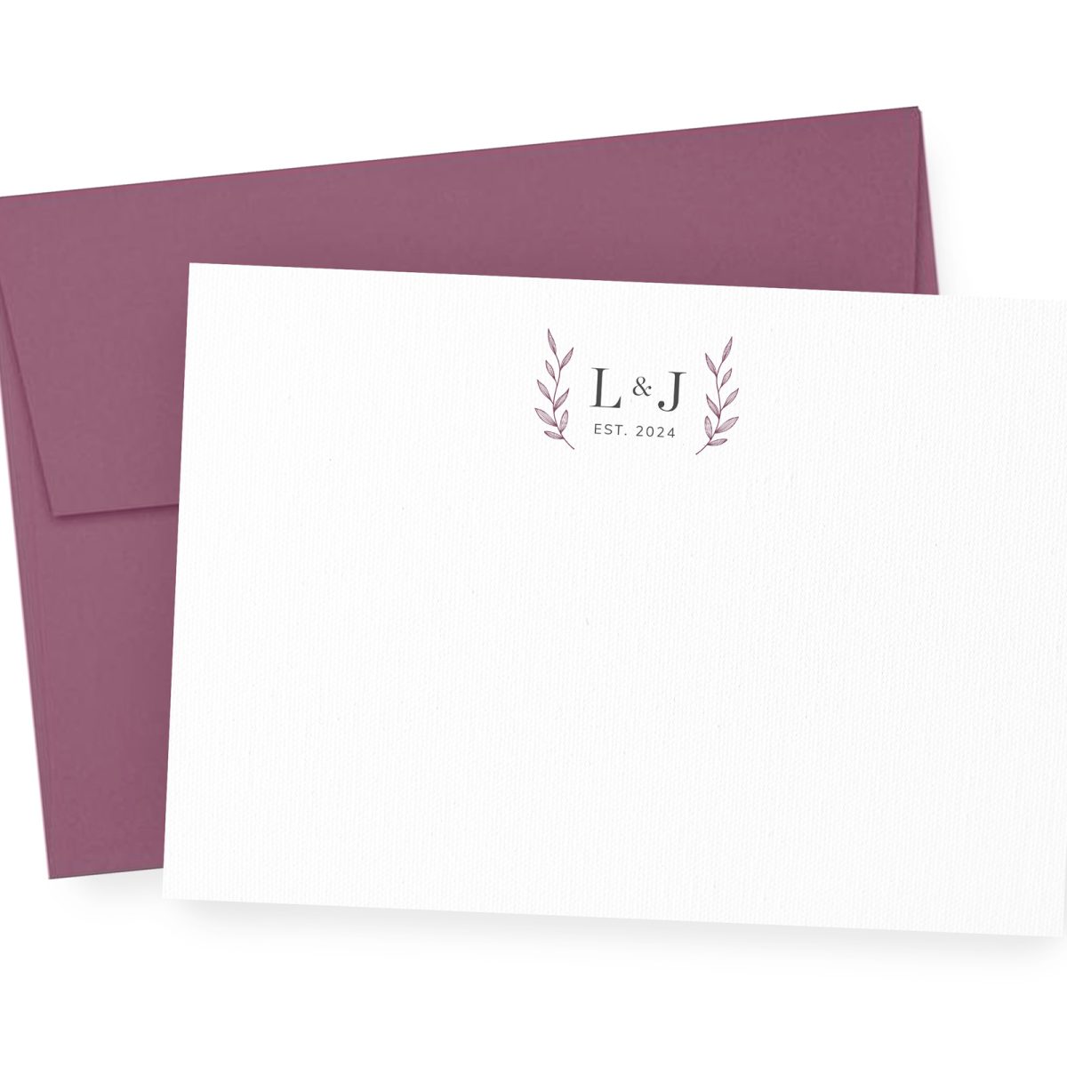 Personalized Wedding Stationery with Monogram