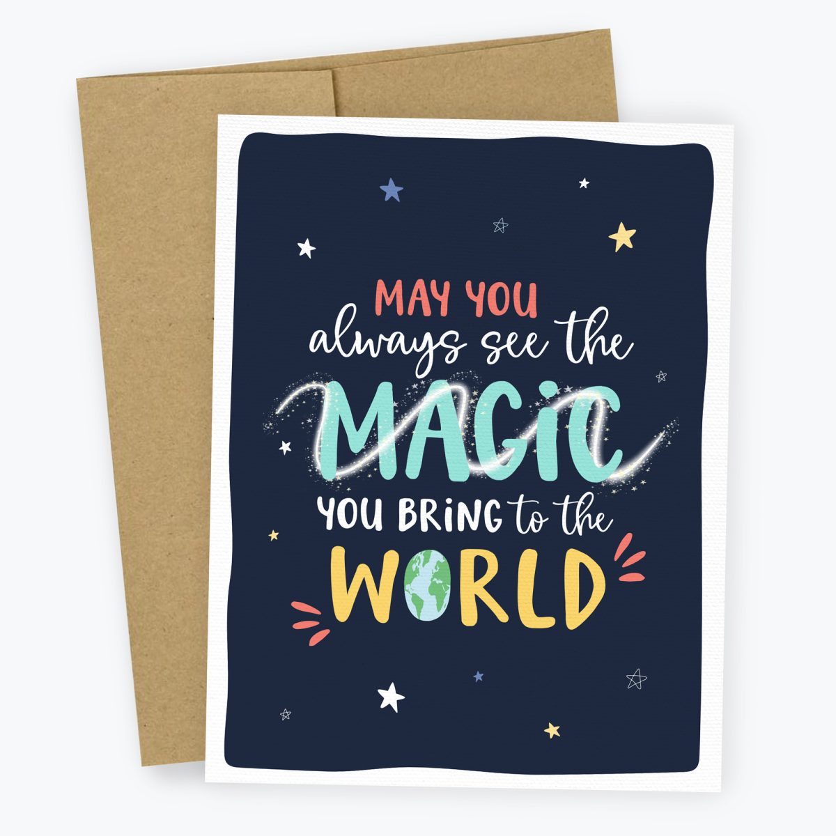 May you always see the magic in the world - Greeting card for friend, daughter, graduate, leaving job, gong to college
