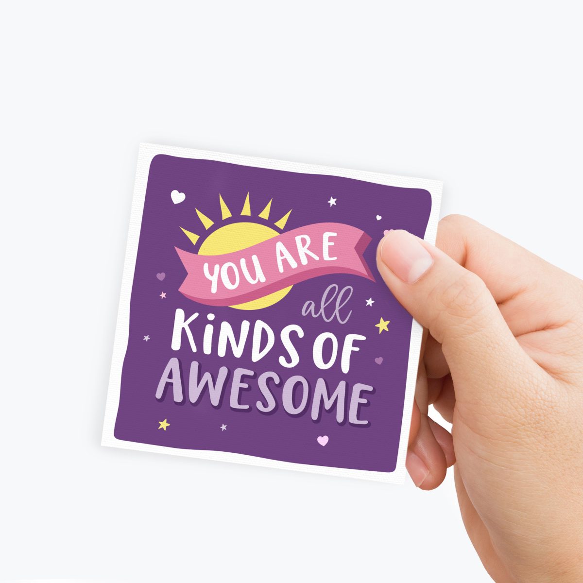 Mini Positivity Card - You are all kinds of awesome, lunchbox notes