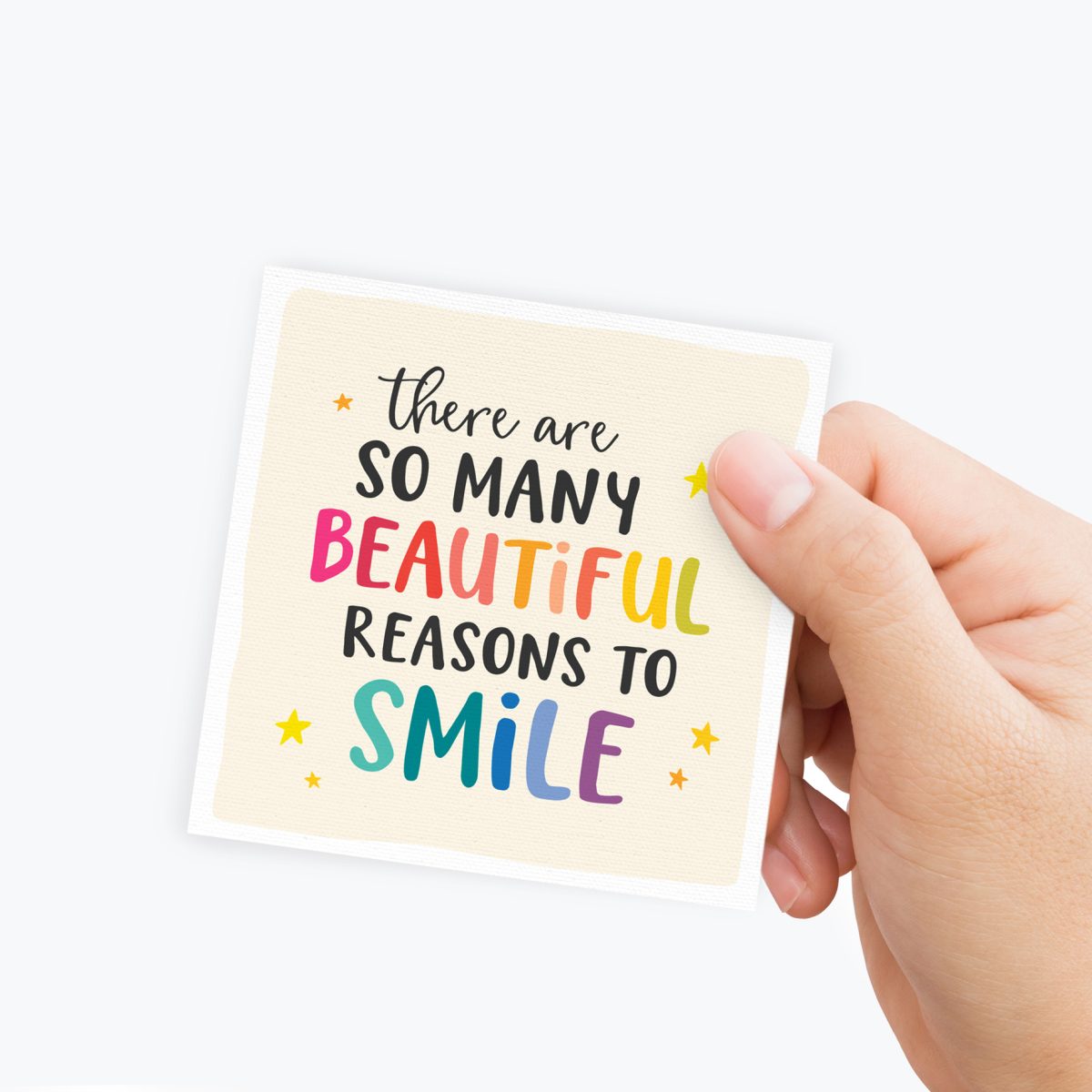 Mini Positivity Card - There are so many beautiful reasons to smile, positive affirmation card