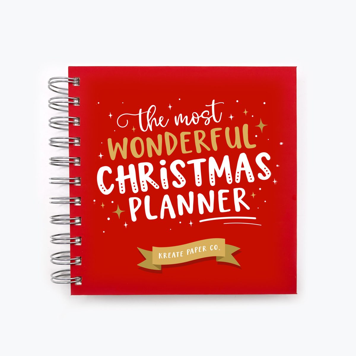 Christmas Planner, Wire Bound Notebook Christmas Planner, 2024
