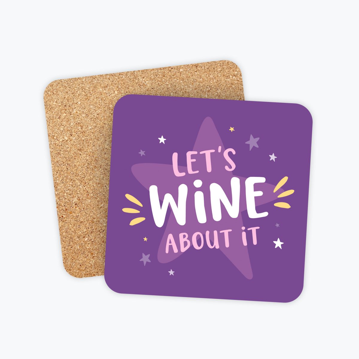 Lets Wine About It Wine Coaster
