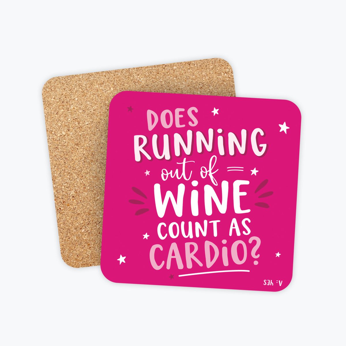Running out of Wine and Cardio Coaster, Funny Wine Coaster