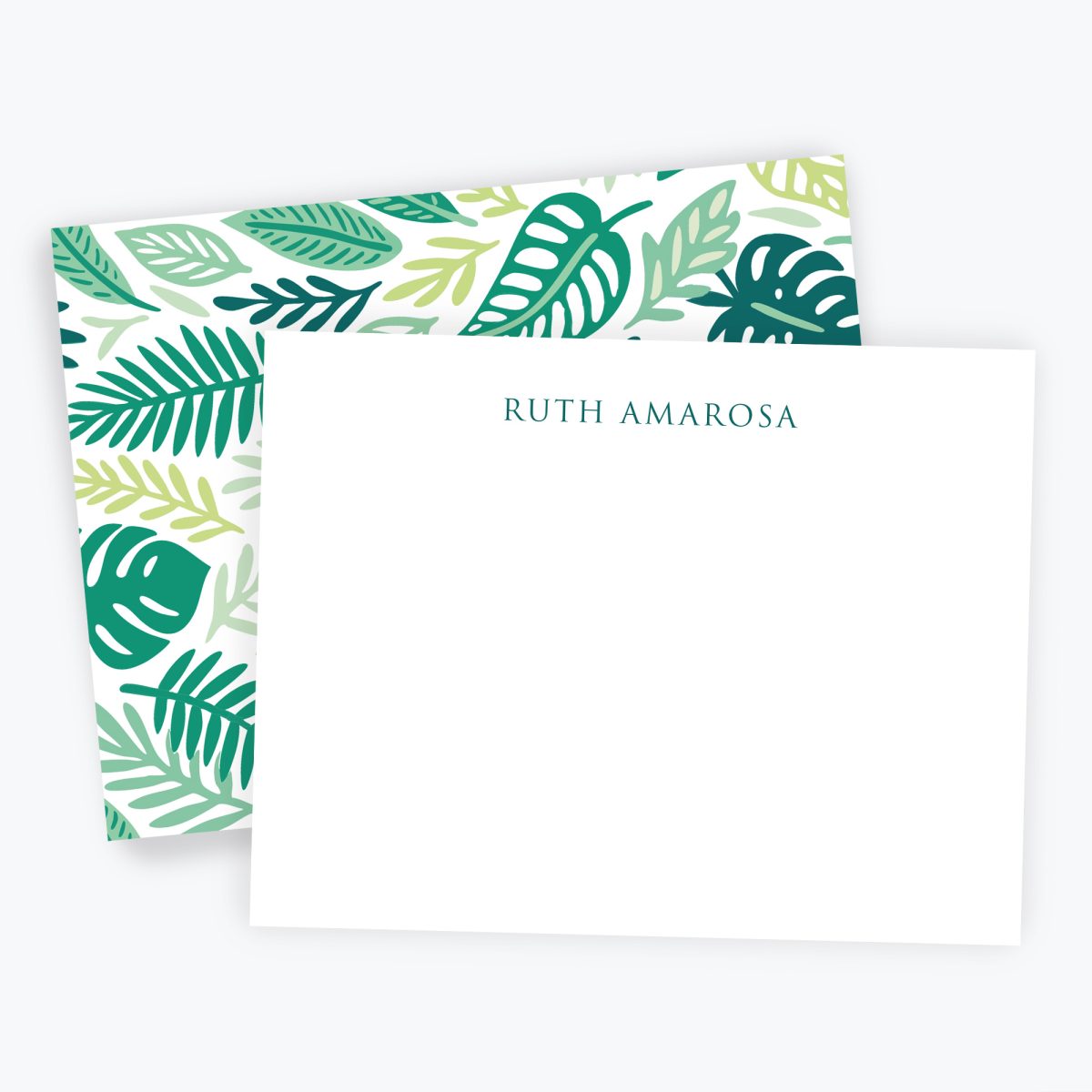 Plant Leaf Palm - Personalized Notecards