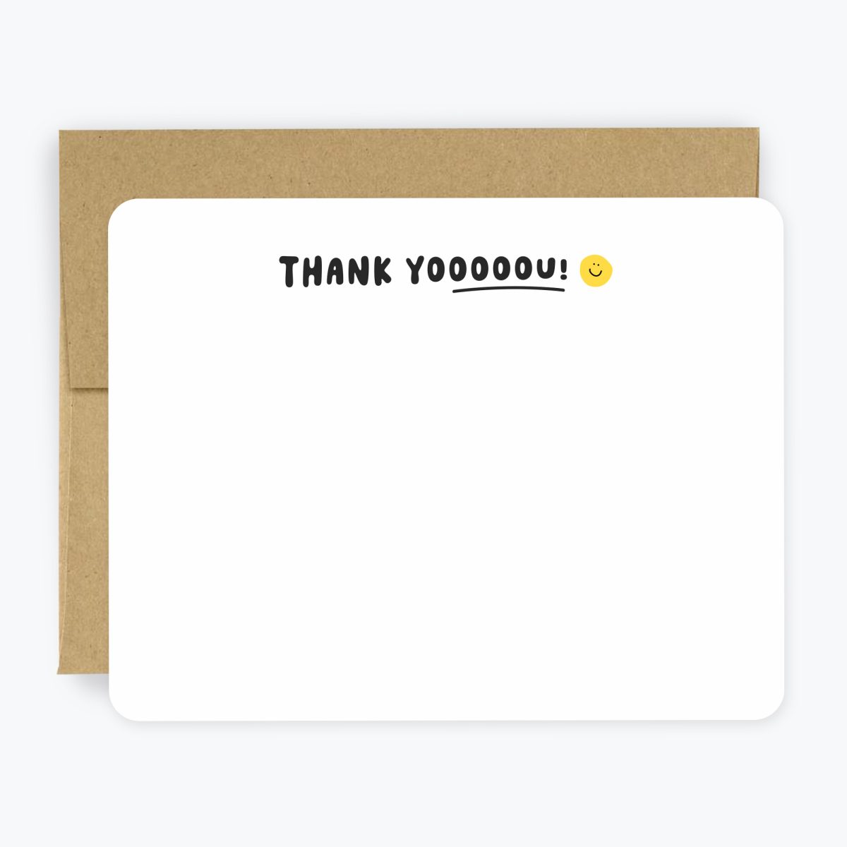 Thank you Smiley Face Notecards