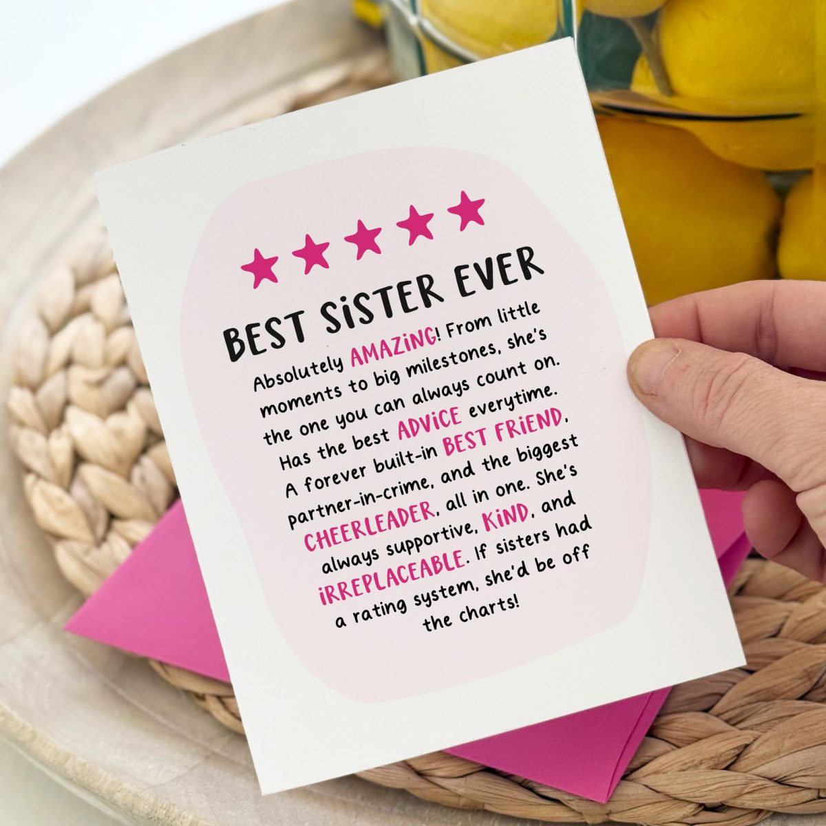 Best Sister Ever Card
