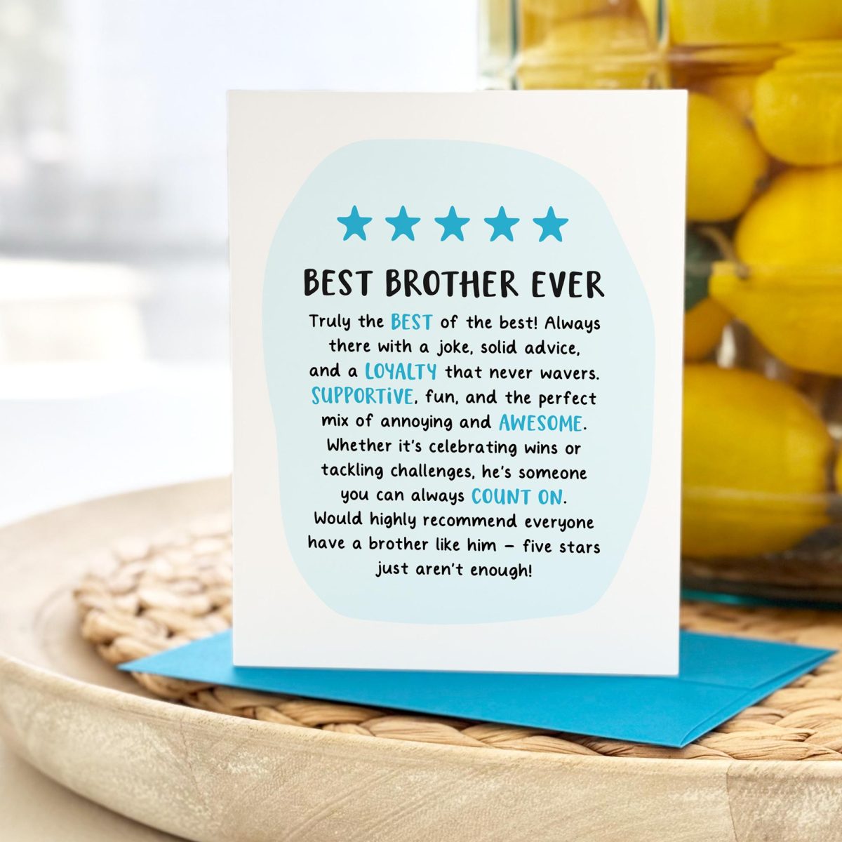 Best Brother Ever Card