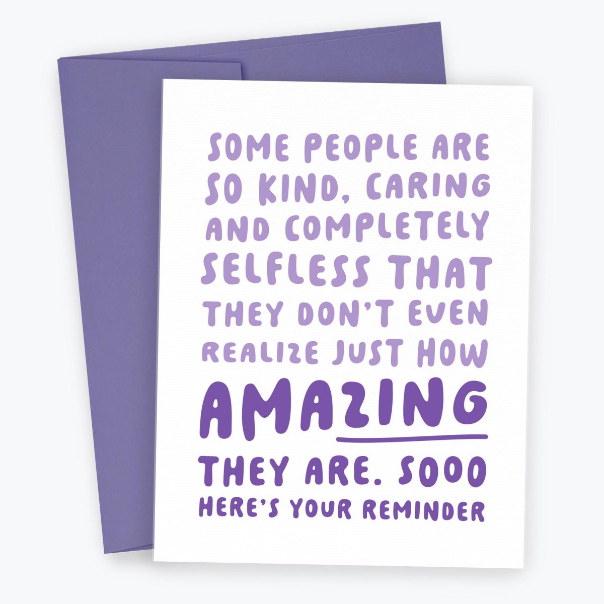 Thank You For Being Amazing card