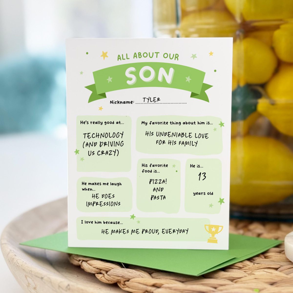 Sentimental Fill-in-the-Blank Card