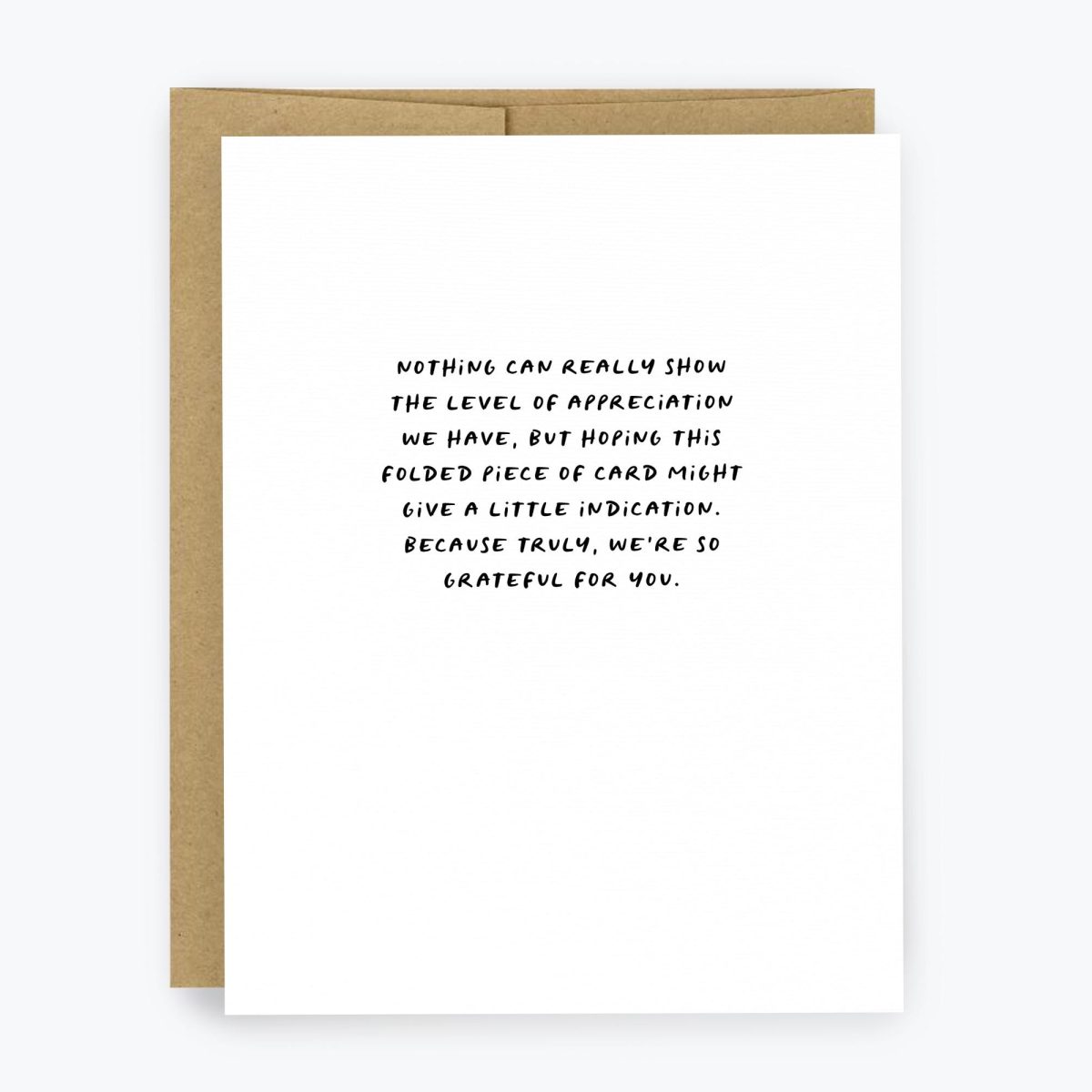 Grateful For You Thank You Card