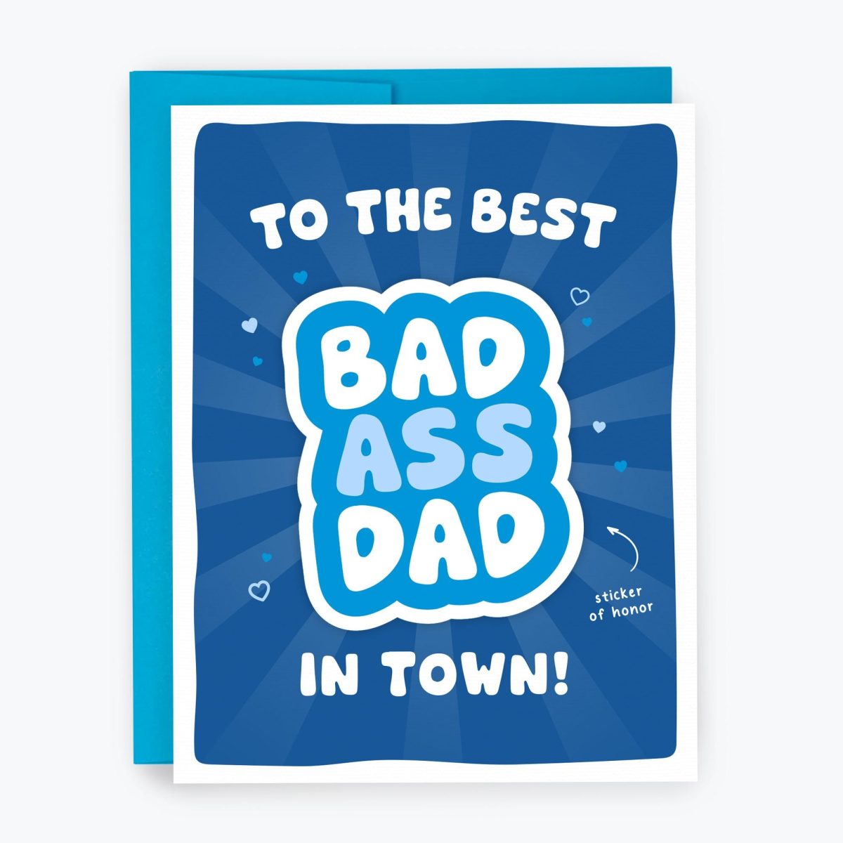 Bad Ass Dad Sticker Card