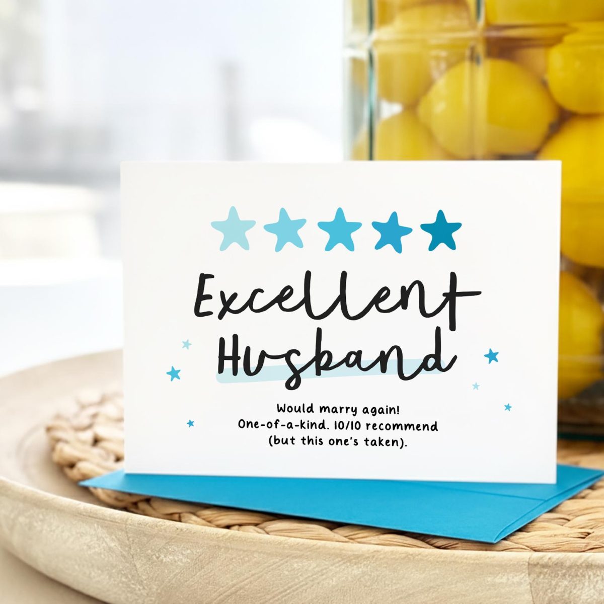 Excellent Husband Greeting Card