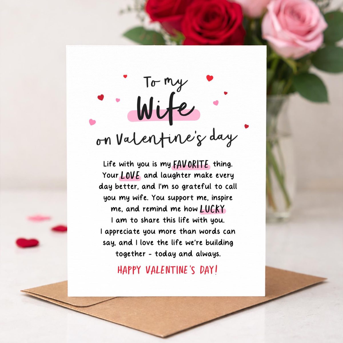 Wife Valentines Card