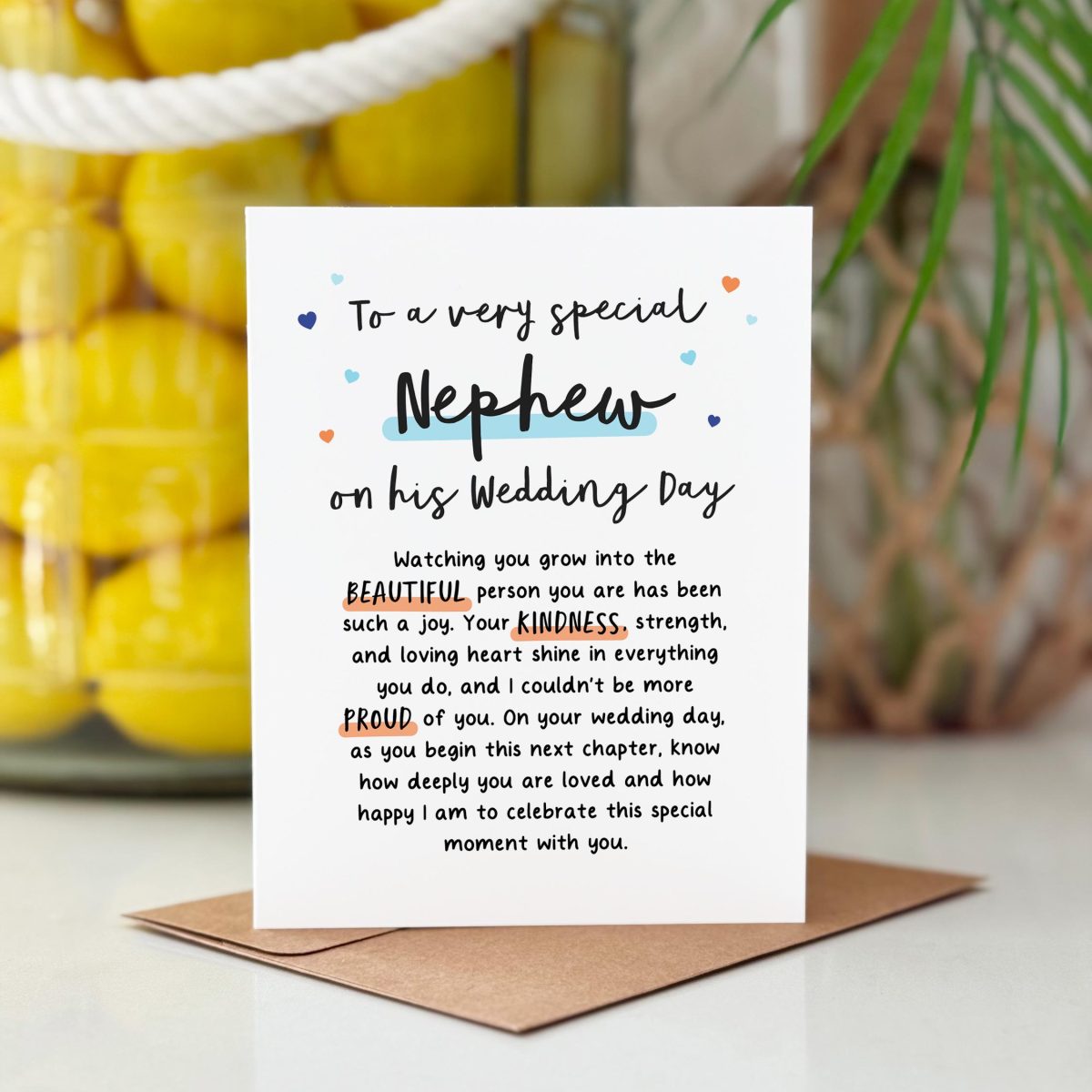 To My Nephew on his Wedding Day Card