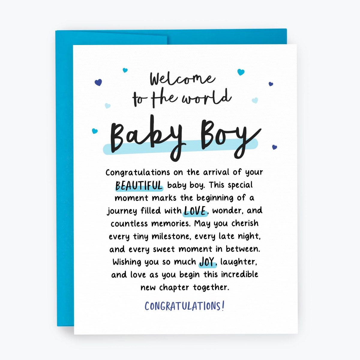New Baby Boy Card