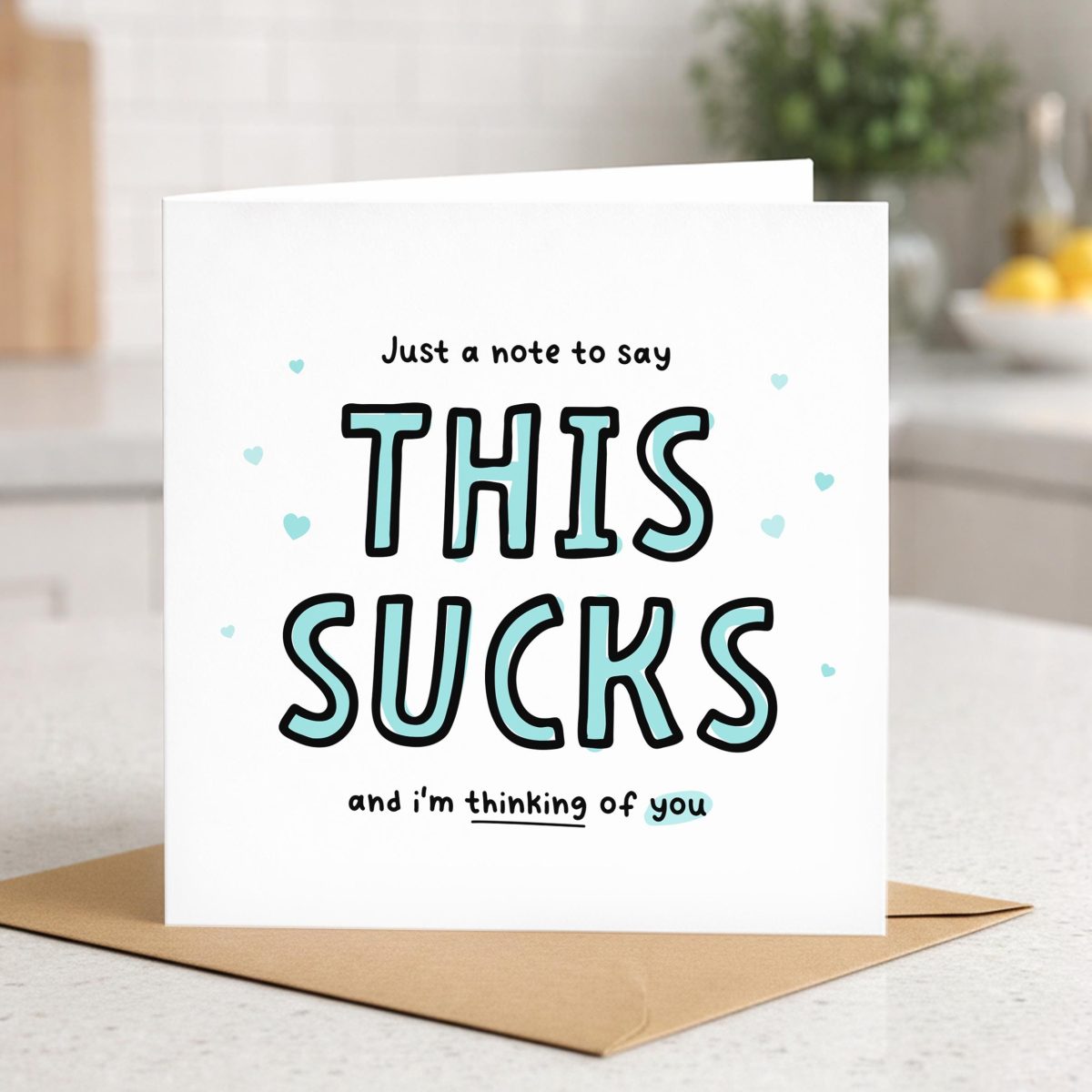 This Sucks Thinking of You Card