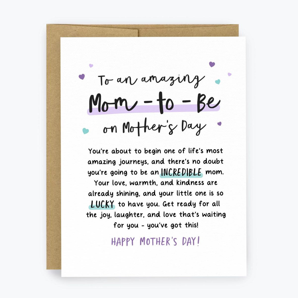 Mom To Be Mother’s Day Card