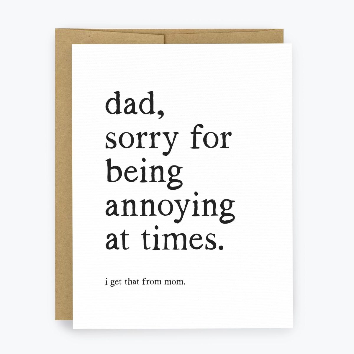 Sarcastic Dad Card
