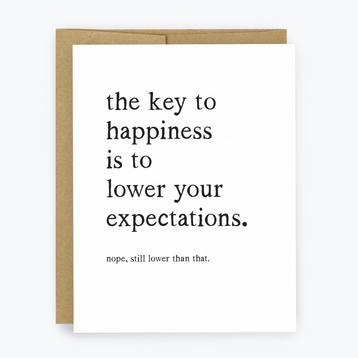 The Key to Happiness Funny Greeting Card