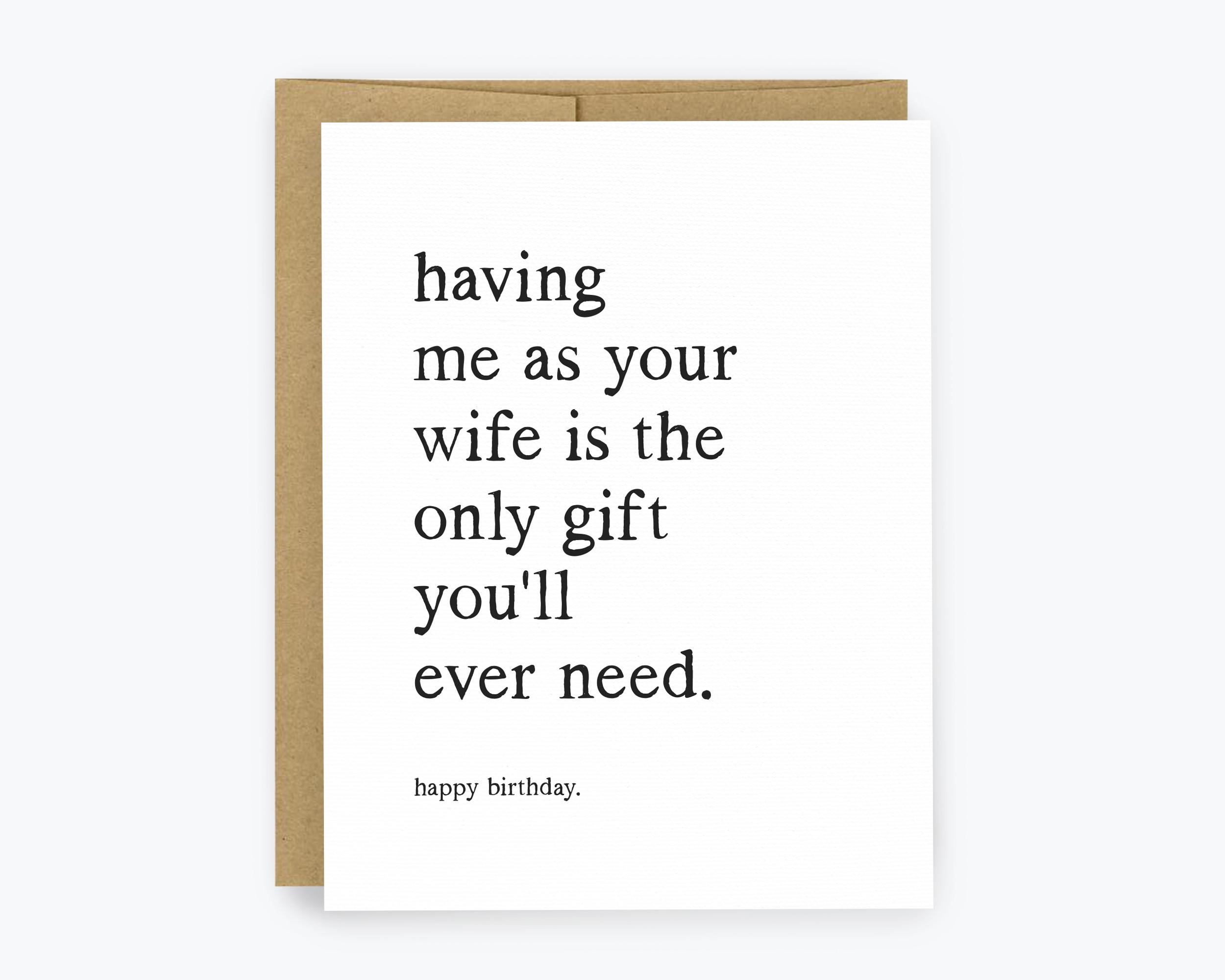 Funny Birthday Card for Husband