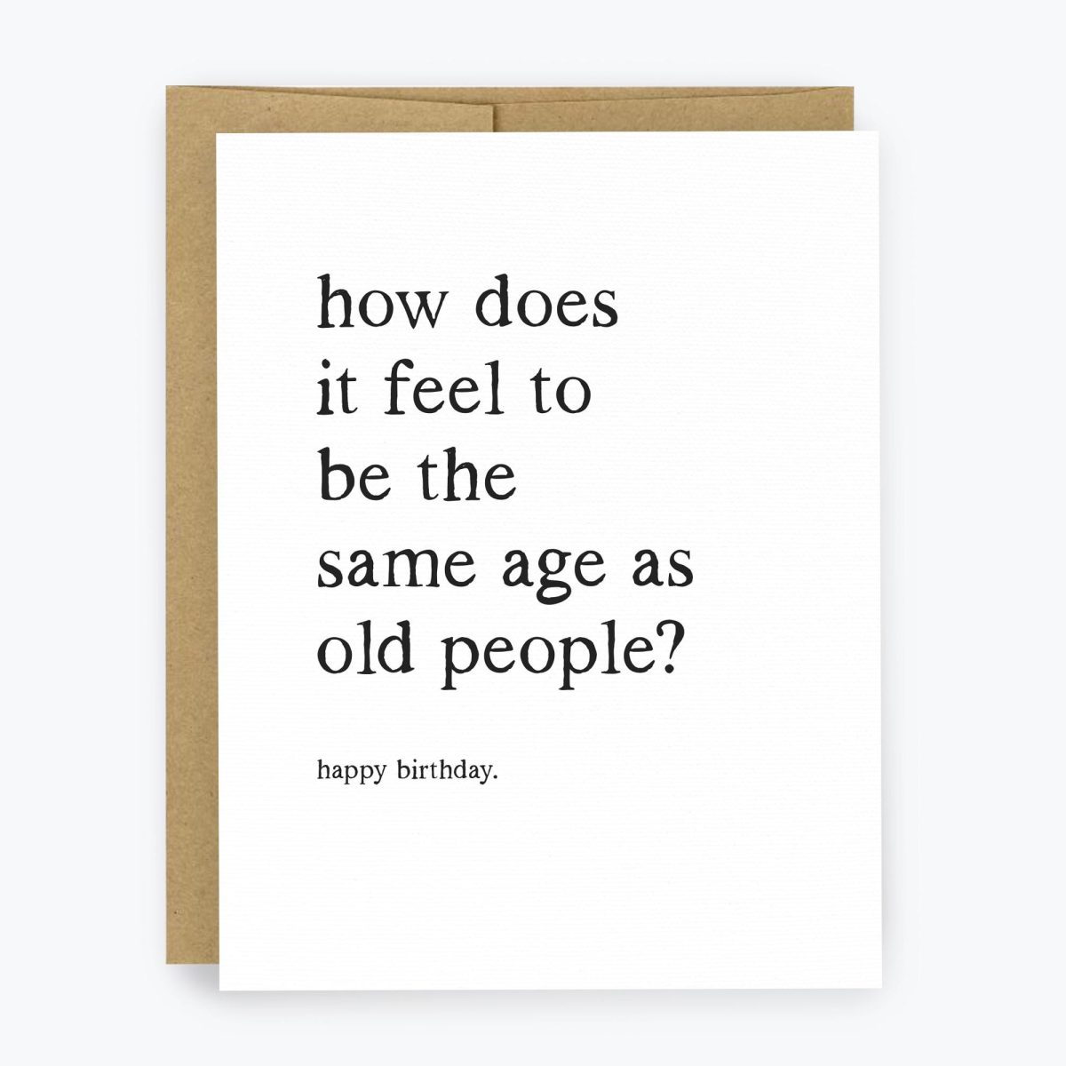 Old Age Birthday Card