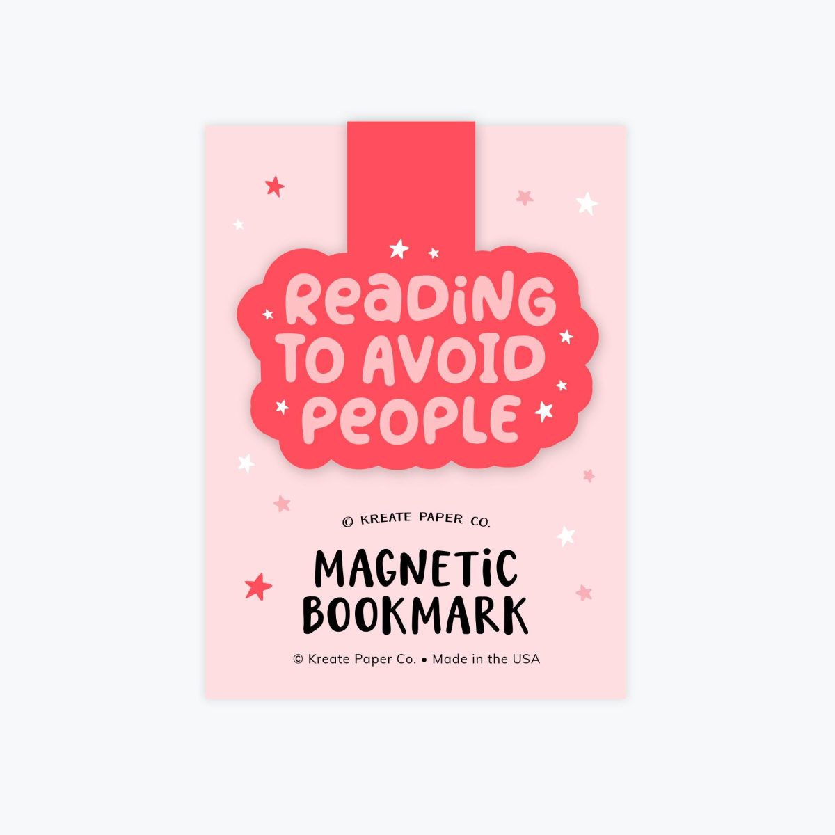 Magnetic Bookmark - Reading To Avoid People