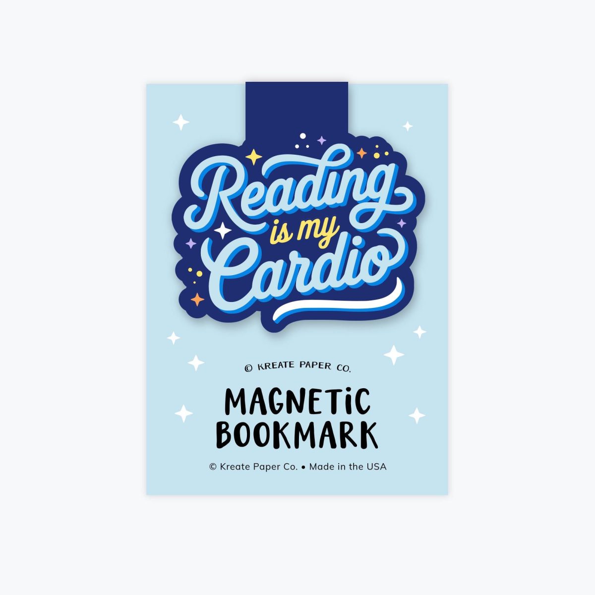 Magnetic Bookmark - Reading Is My Cardio