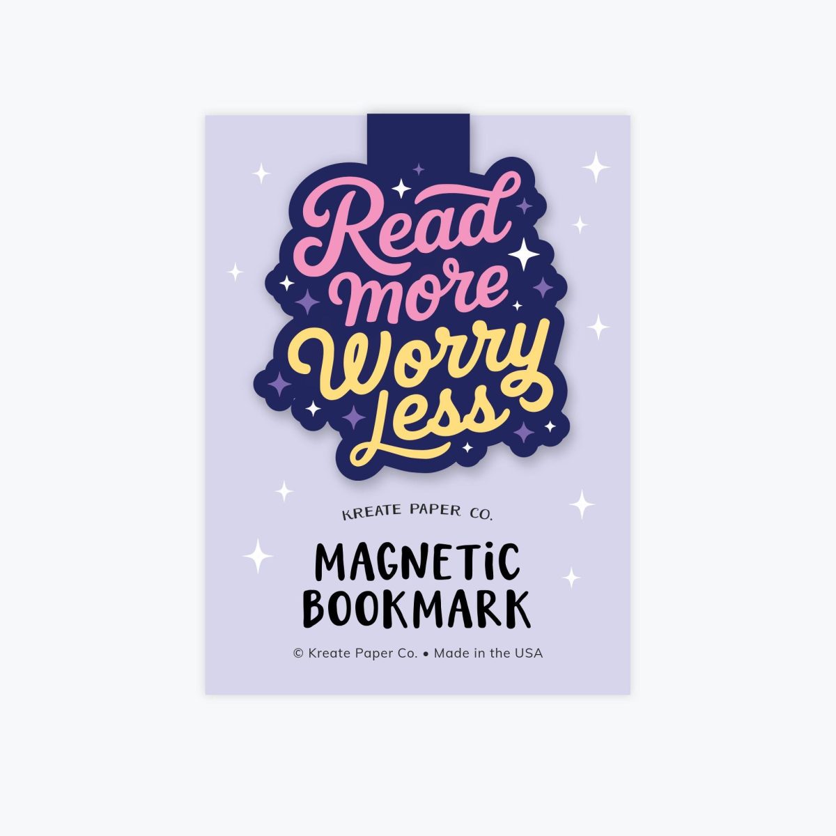 Magnetic Bookmark - Read More Worry Less