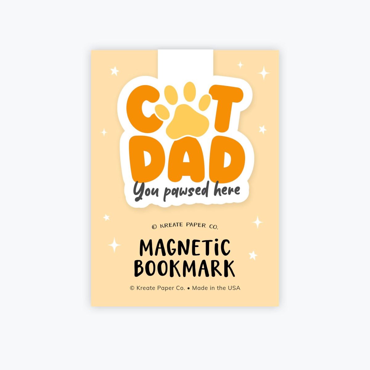 Magnetic Bookmark - Cat Dad