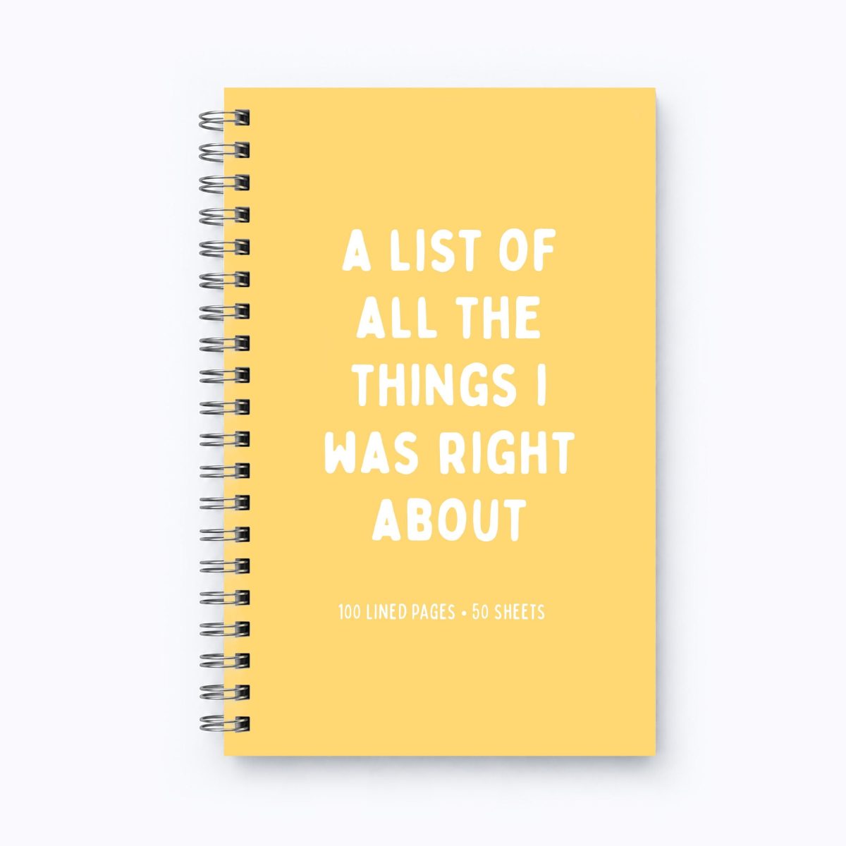 Funny Notebook - Things I Was RIght About